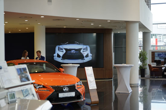 Оснащение дилерских центров Lexus / Toyota в России